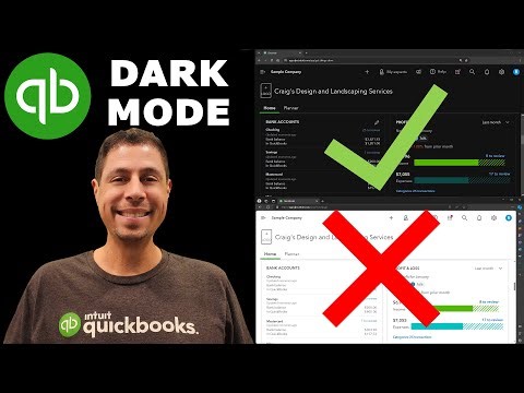 DARK MODE for QuickBooks Online 2024