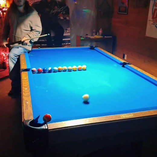 testing out a masse cue