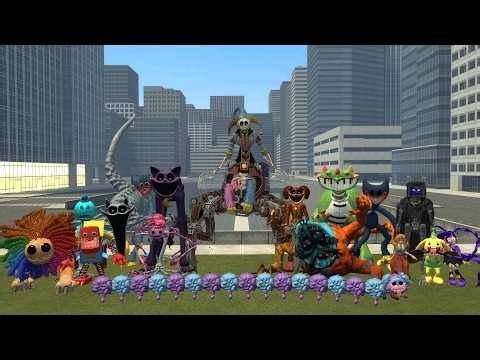 Surviving Main Poppy Playtime Monsters in the City | Garry's Mod