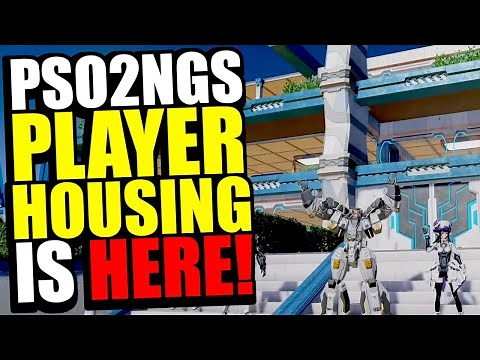 PSO2 NGS Player Housing Gameplay Is Insane! | First PSO2NGS Alliance Housing Gameplay