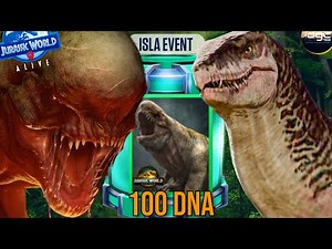 WIN 100 DISTORTUS REX DNA! Isla Event Full Playthrough |Jurassic World Alive