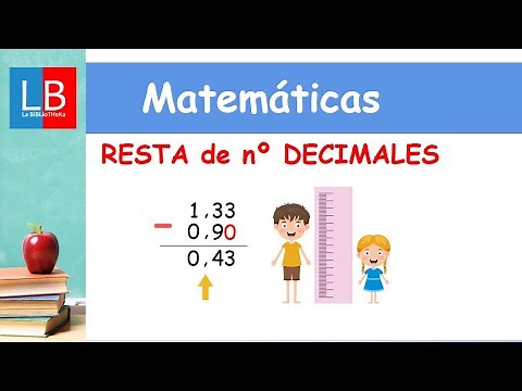RESTA de números DECIMALES para niños ✔👩‍🏫 PRIMARIA