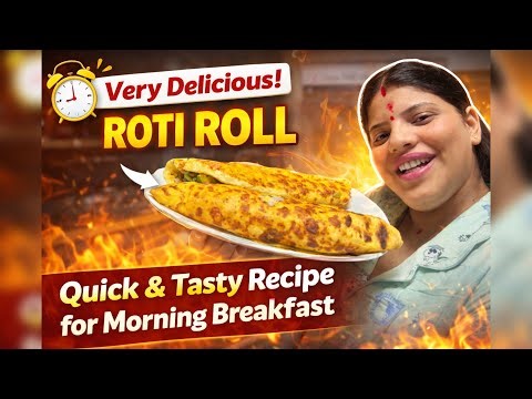 “5-Minute Roti Roll:The Quick & Delicious Breakfast Hack”? It’s punchy&tasty outcome!