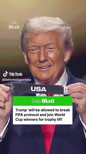 Despite being condemned by football fans across the globe for joining Chelsea as they lifted the Club World Cup last summer, President Donald Trump appears to have a green light to do the same thing at this summer's World Cup. Trump's stunt last summer led to an awkward interaction with Reece James and scorn from fans both in the stadium and around the world. Later this summer, at the World Cup Final held in New Jersey, it seems that Trump will be allowed to do the same thing. According to talkS