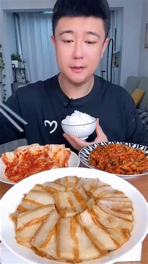 Kimchi Brother Eating video 😋 Korean food 🤪 Fried kimchi #shortvideo #koreanfood