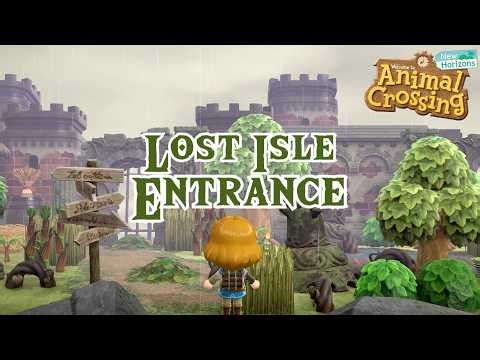 Abandoned ZELDA Inspired Kingdom Entrance | Speed Build | ACNH