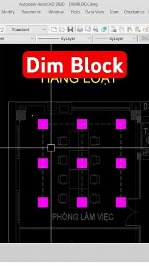 Lisp Dim Block in Cad helps increase work efficiency 10 times