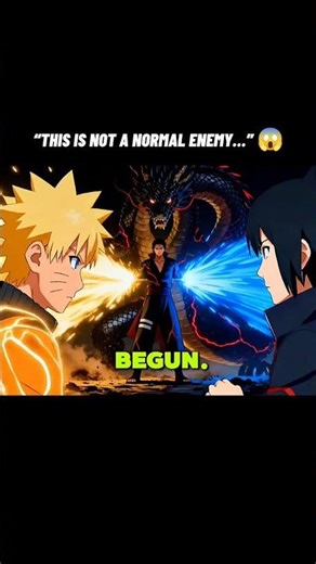 Naruto & Sasuke vs Dragon Man 😱