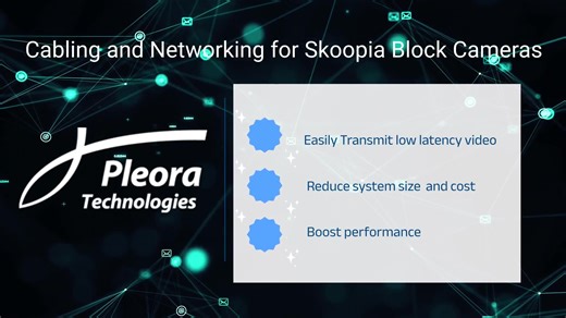Pleora’s iPORT™ SKB-GigE External Frame Grabber provides an intuitive approach to add GigE Vision® connectivity to Skoopia™ 21Z30S block cameras to assist system manufacturers and integrators extend performance and lower both development and deployment costs. Learn more: https://www.pleora.com/machine-vision-automation/iport-skb-gige/ | Pleora Technologies
