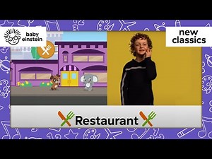 My First Signs - Let's Go Eat | New Classics | Baby Einstein | Toddlers Learning | Cartoons for Kids