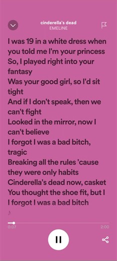 Cinderella's Dead - EMELINE Lyrics