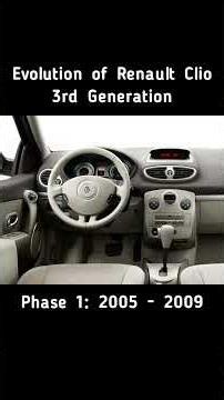 Evolution of Renault Clio #renault #renaultclio #cars #carevolution