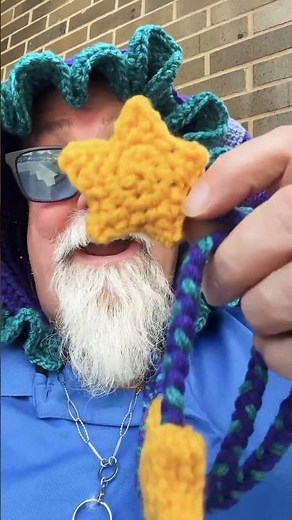 Custom crochet jester hat