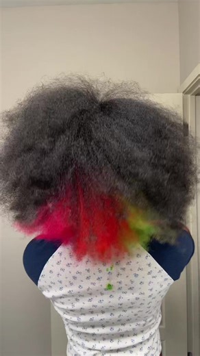 fun whimsical hair for spring time 🍀🌈🫧 - ##colorfulhair##spring##fypシ