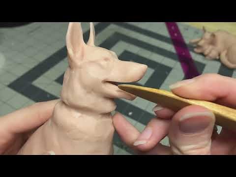 Sculpting a Shepherd Dog