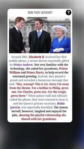 The Prank Prince William and Harry Played on the Queen