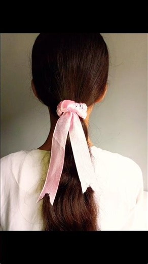 Diy hair tie using ribbon 🎀🎗️...