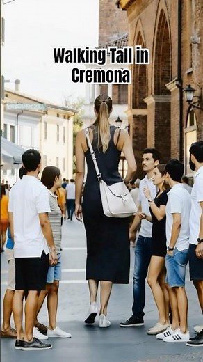 Walking Tall in Cremona Italy! #tallgirl #tallwoman #tallgirlwalking