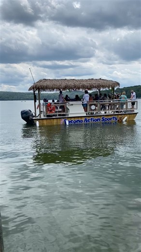 13K views · 101 reactions | Sip, sail & sun! Cove Haven guests today enjoying our latest ultimate adventure: Tiki Boat Cruises on Lake Wallenpaupack! It's a 3-hour party on the water that takes place every Wednesday and Sunday! ☀️ Limited availability, so call today and book. | Cove Pocono Resorts | Facebook