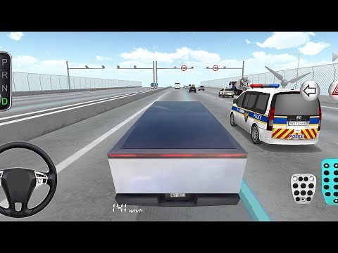 New Gray Tesla Cyber Truck - 3d Driving Class || Car Game #Gameplay #cargame