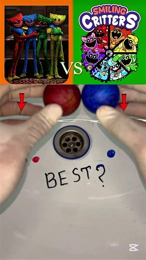 Poppy Playtime vs Smiling Critters – Cute or Creepy? 😱🧸#PoppyPlaytime #SmilingCritters #HorrorGame