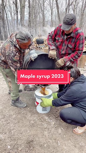 Maple syrup time 2023 #sugarbush #syrup #yum #traditional | maple syrup