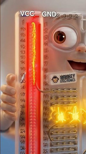 How does a breadboard work on the inside? 🤯🔌 3D explanation