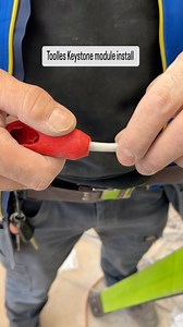 Schrack oolles keystone module install #keystonerj45 #keystonerj45cat5e #datainstallation #knipex #knipextools | Tools AddicTed RO