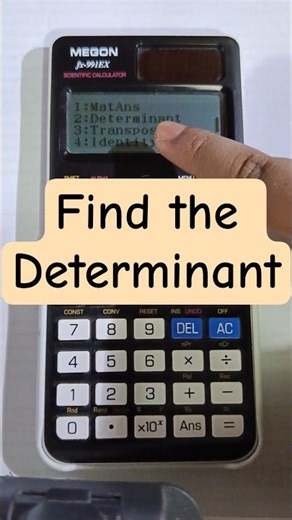 and the determinant of a matrix in Calculator FX 991ex #numerics #matrixmultiplication #permutation