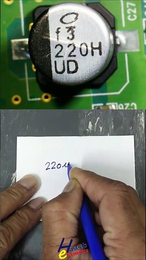 SMT Electrolytic Capacitor Marking "220H" Explained! #shorts