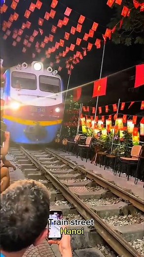 Experiencing the thrill of Hanoi Train Street."🚂
