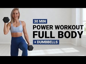 30 MIN FULL BODY DB WORKOUT | Strength Focus + Weights | Dumbbells | Conditioning Finisher HIIT