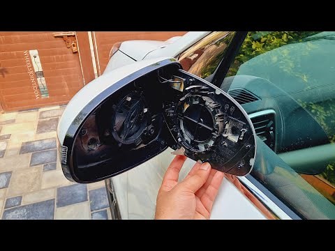 How to replace side view mirror glass on Kia Sportage