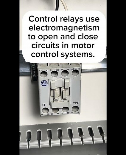 How control relays work in automation circuits. #electrician #industrialelectrician #electrical