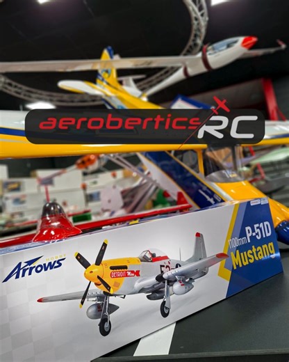 31K views · 198 reactions | ️ ARROWS P-51 Mustang 1100mm – Legend in Flight • Scale perfection – every detail counts • Electric retracts – realism at its best • High-performance PNP – just plug & play  Rule the skies. Fly the legend. Available at Aerobertics.be | Your RC-specialist https://aerobertics.be/en/product/AS-AH004P/arrows-rc-p-51-mustang-1100mm-pnp-w-electric-retracts | Aerobertics.be | Facebook