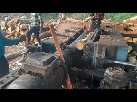 Wood processing machine in action workshop tour part 393