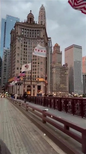 Cold Air, Golden Skies, and Chicago Magic ❄️✨ #chicagocity #travel