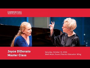 Joyce DiDonato Master Class | Saturday, October 12, 2024