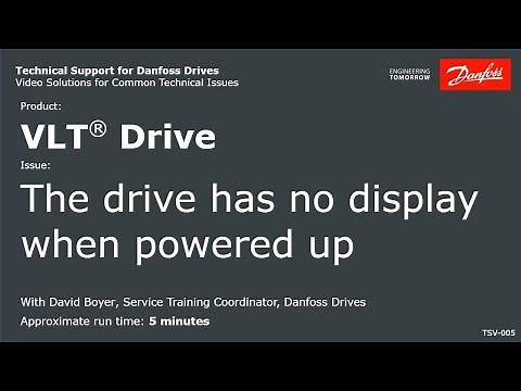 VLT® Drives: No display when powered up