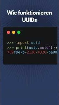 What exactly are UUIDs? #computerscience #code #uuid #probability #python