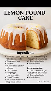 46K views · 270 reactions | Here’s a recipe for Lemon Pound Cake, a...