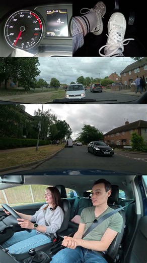 Focus on position, peripheral for hazards. #learningtodrive