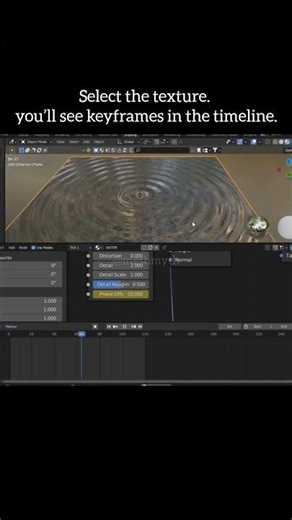 Blender Water Ripple Animation No Simulation #blender3d #b3d #blenderanimation