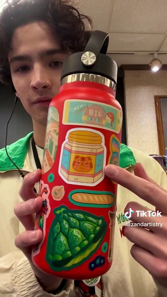 Water Bottle Sticker Tour: Artistic Sticker Collection Showcase