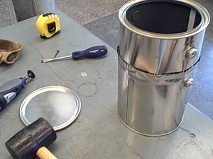 Biomass gasification experiment -- gasifier stove construction (part 1)