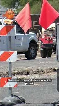 Grant Road construction underway between I-10 and Flowing Wells