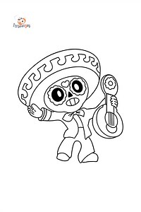 Brawl Stars Poco coloring page ♥ Online and Print for Free!