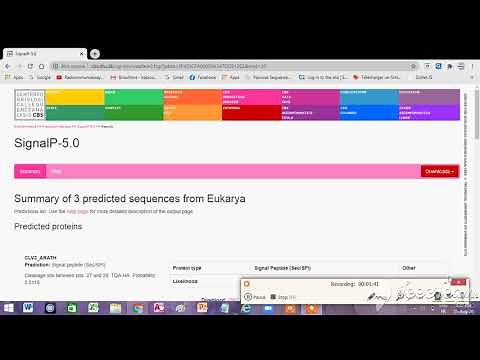 Signal peptides : SignalP