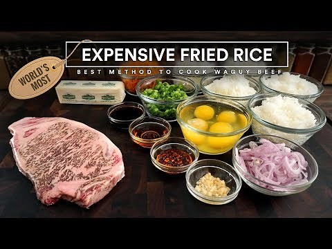Japanese Wagyu Beef FRIED RICE! A5 Kobe Beef