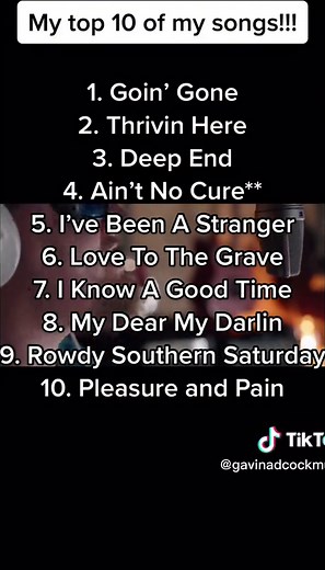 Gavin Adcock Top 10 Songs Review